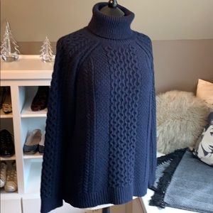 Vince oversized turtleneck sweater - Navy - XL